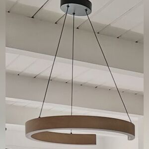 Vance LED Pendant Light - Wood and Black